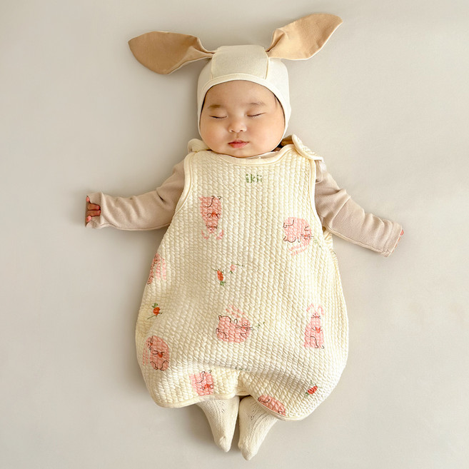 ikii 유아용 오가닉 드림스토리 수면조끼 베이직