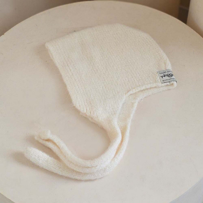 세컨핑크 여성용 알토르 니트 보넷 귀달이 모자