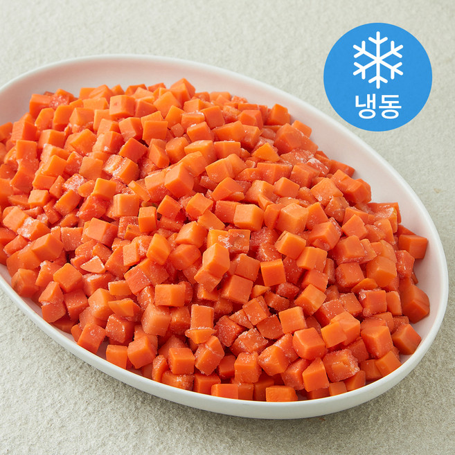 아침과저녁 당근 다이스 (냉동), 1개, 1kg