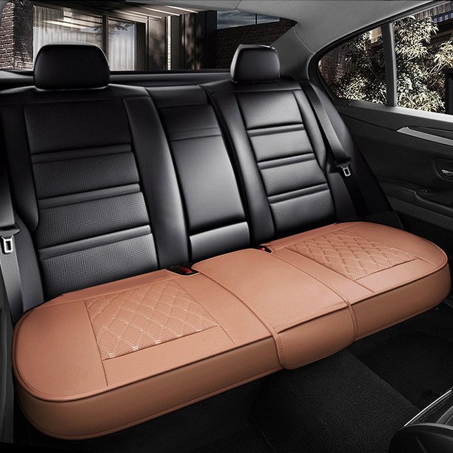 지엠지모터스 차량용 가죽 교체 보호매트 리뉴 뒷좌석, 1개, 립브라운