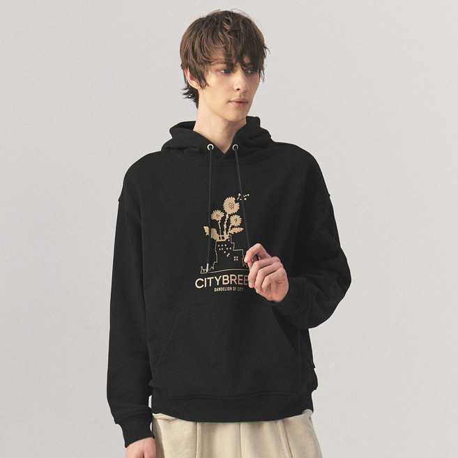 citybreeze 男女通用 CUG3 Essential City Flower 棉質連帽T恤 CUG3SW09