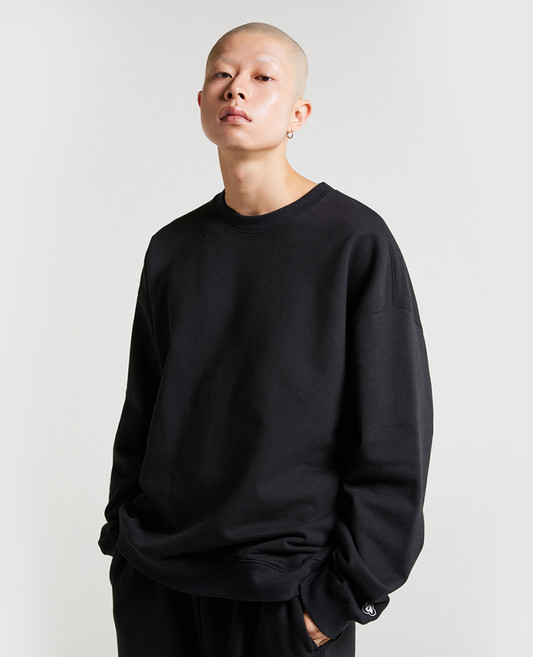 아키클래식 베이직 클로버 로고 스웨트 셔츠 AKANFU203