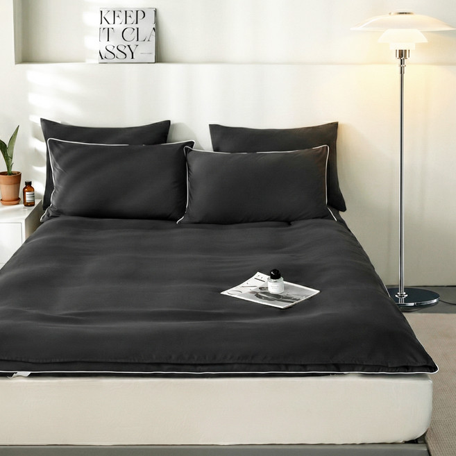 소하임 통세탁 사계절 토퍼 커버, 챠콜그레이