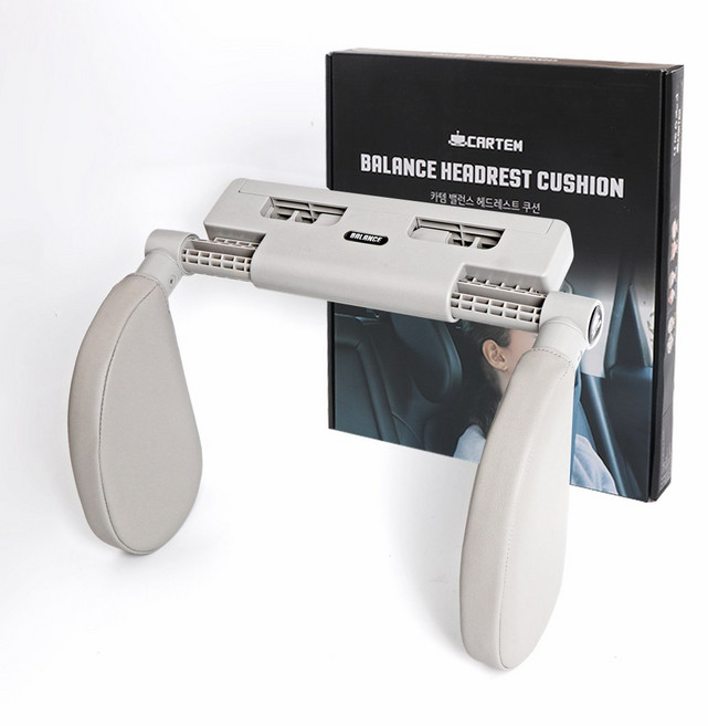 카템 밸런스 헤드레스트 목쿠션, 그레이, 1개