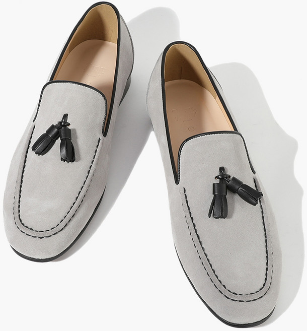 피렌체아뜨리에 남성용 레더테슬 포인트 베이직 스웨이드 테슬로퍼 6100-S