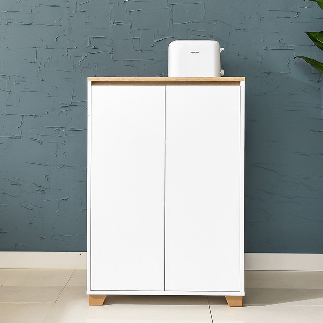 속깊은 광파 양문 수납장 870 고객직접설치, 오크화이트