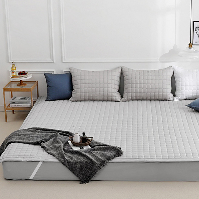 아이닉스 스위트 세미 마이크로화이바 패밀리 침대 패드, 그레이