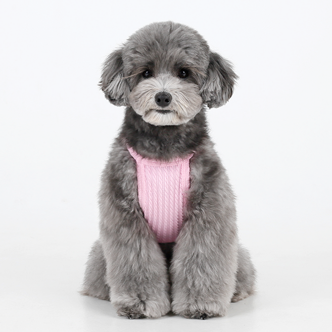 에이미러브즈펫 강아지 챠밍홀터넥, 핑크, 1개