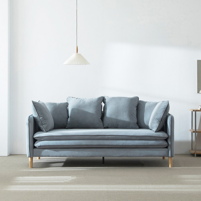 파로마 아셀라 아쿠아텍스 패브릭 3인용 소파 방문설치, 스모그블루