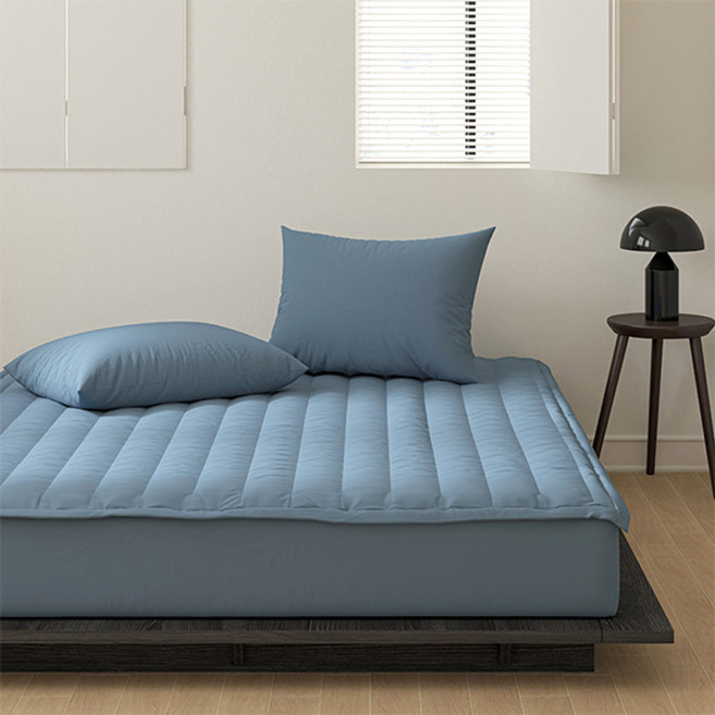 아망떼 뉴데이즈 먼지없는 무소음 침대패드, 더스트블루