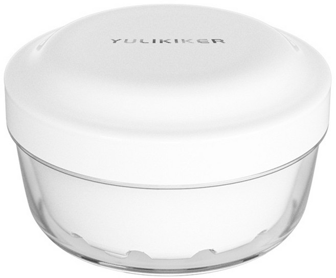 YULIKIKER 교정기 유지장치 틀니 깔끔한 2단보관 케이스, 화이트, 1개