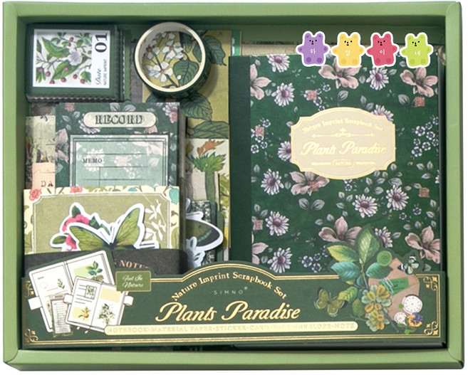 하영이네 리얼 포레스트 다이어리 꾸미기 세트, 포레스트 세트, 1세트