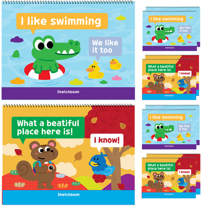 아트모아 월드 스케치북 10p, 345mm x 248mm, 20매, 10개