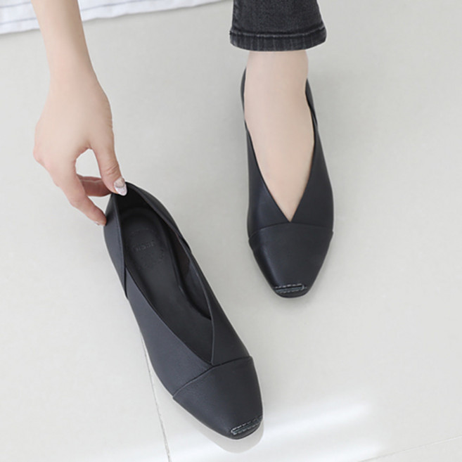 지쎄 천연양가죽 수제 바람기억 스티치 단화