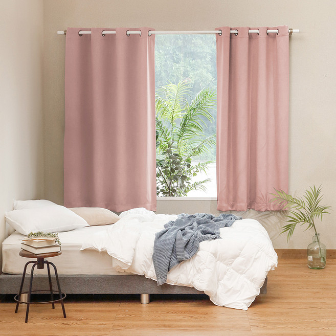 더자리 아일렛형 암막커튼 2p