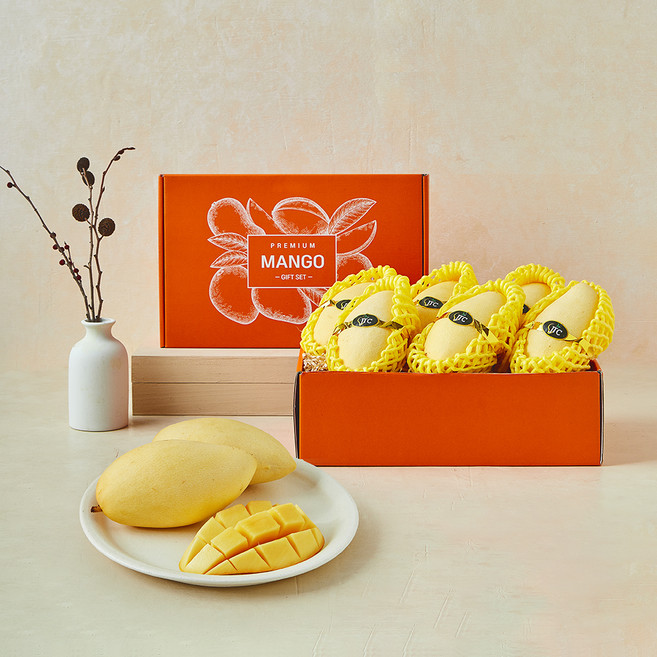 이웃마을 태국산 망고 6~7개입 선물 세트, 1세트, 1.8kg