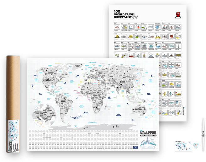 Joyous I'm Mapper 世界刮刮地圖 世界地圖