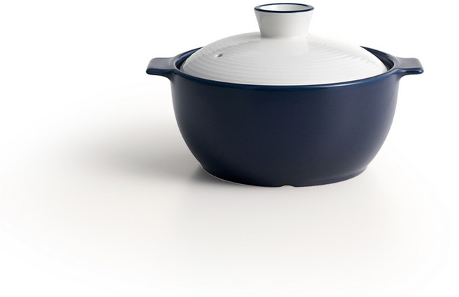 LIHAN Living Curator 無裂紋耐熱砂鍋 藍色 12cm, 1個