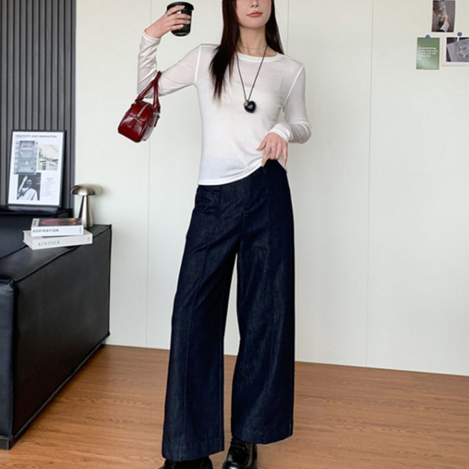 소니오 여성용 텐셀 베이직 긴팔 티셔츠