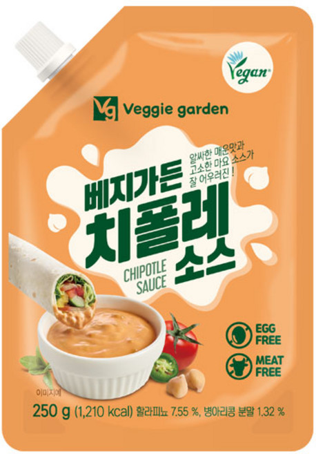 베지가든 치폴레 소스, 250g, 1개