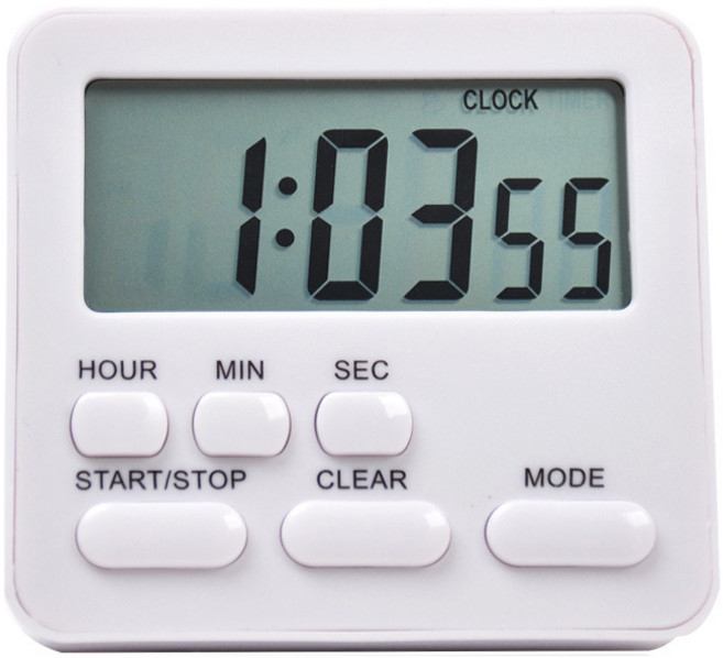 GUNU 캔디 컬러 스탠드 타이머, 화이트, 1개