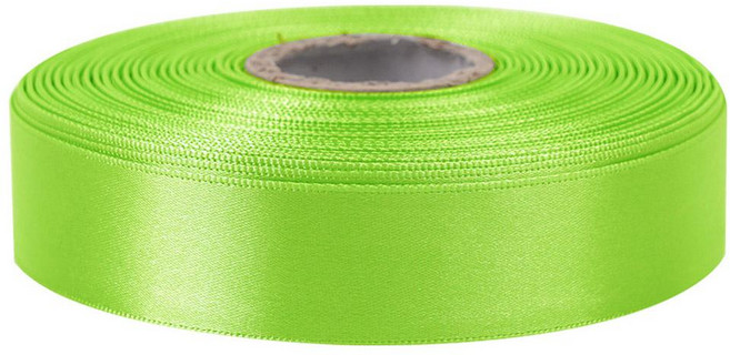 亮面單面緞帶 25mm 24號 淺綠色, 1個, 45m