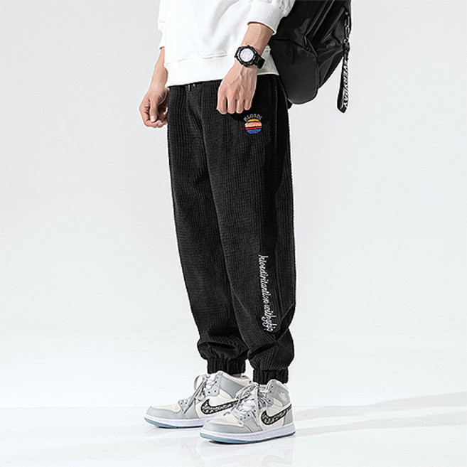 남성용 PDS패션 트렌디한 감성 코듀로이 조거 바지