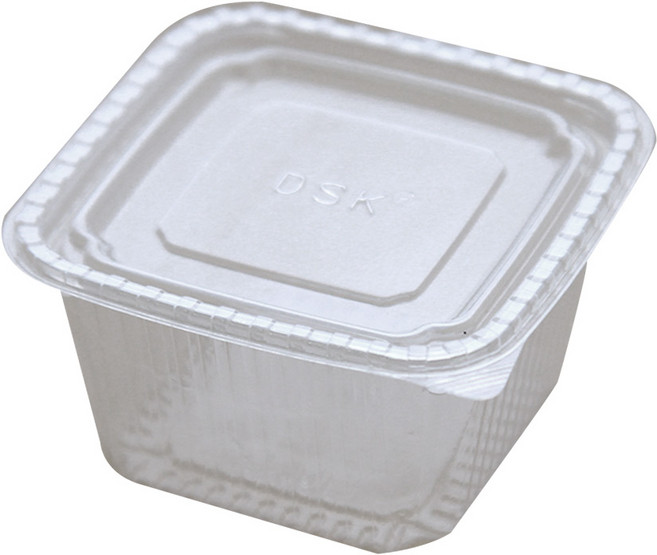 봄91 원터치 사각통 뚜껑 일체형 사각용기, 100개입, 1세트