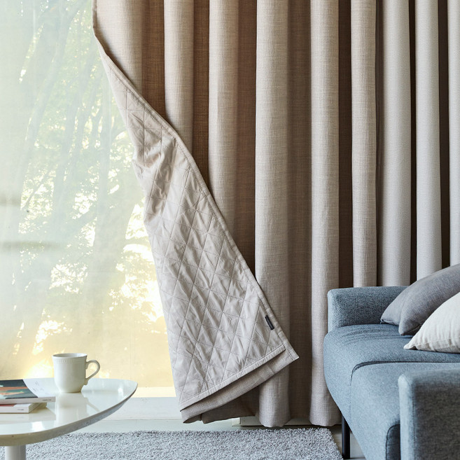 모던하우스 ON 린넨스타일 3중방한 3도씨커튼 아일렛형