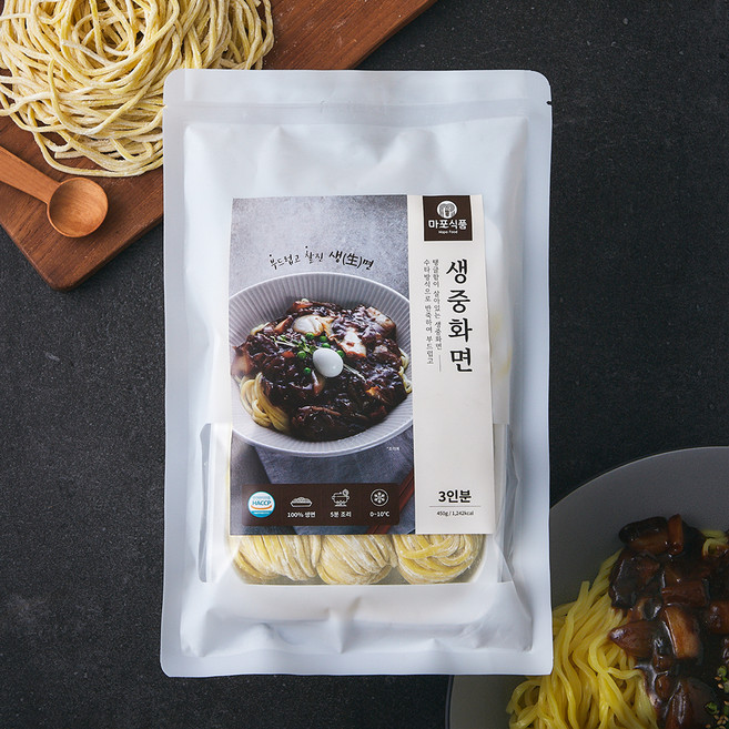 마포식품 생 중화면 3인분, 450g, 1개