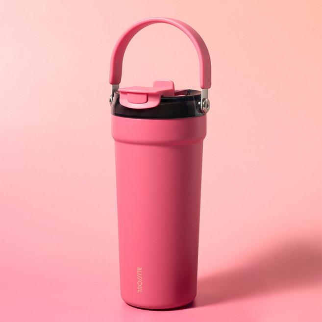 블리쏘울 카페세라믹 텀블러 LHC4440PIK, 체리핑크, 1개, 700ml