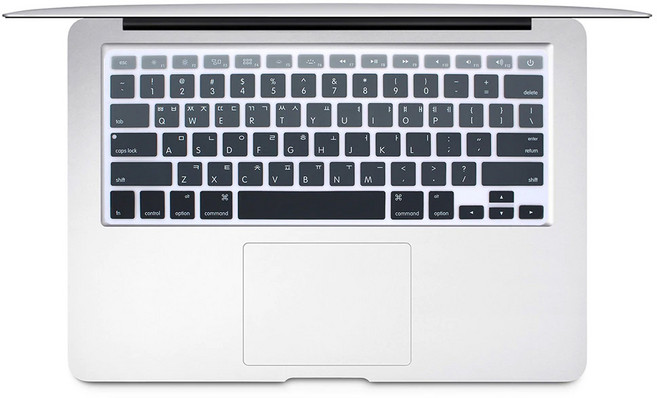 2024년 맥북 프로14 M4 키보드 컬러 키스킨 A3112, 블랙그라데이션, 1개