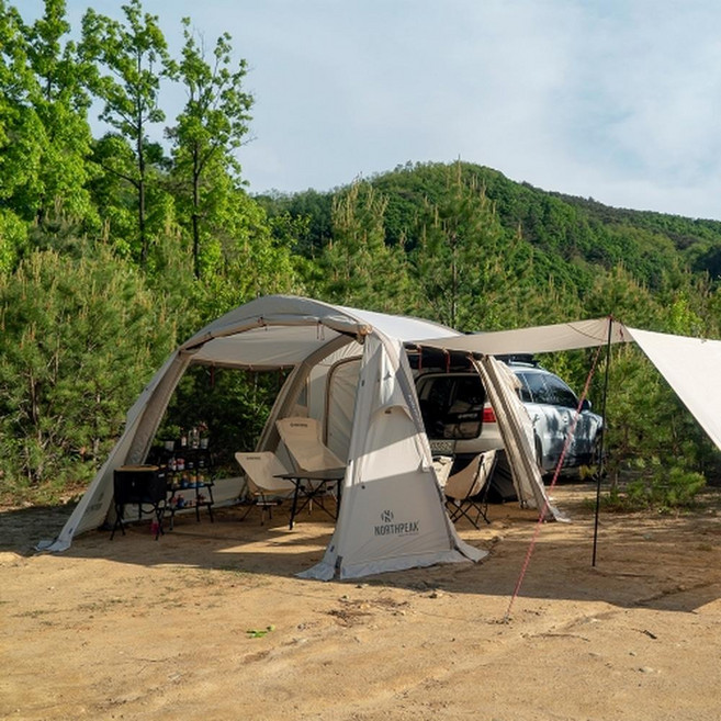 NORTHPEAK 充氣對接庇護帳, 米色, 6人