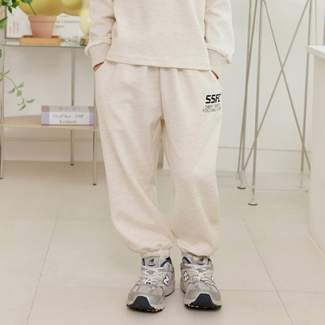 유라비 아동용 챔피언 면 조거 긴바지