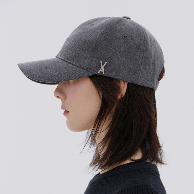 바잘 남녀공용 VA 스터드 피그먼트 면 볼캡