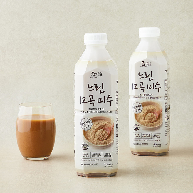 서정쿠킹 느린 12곡 미숫가루 식혜, 2개, 1L