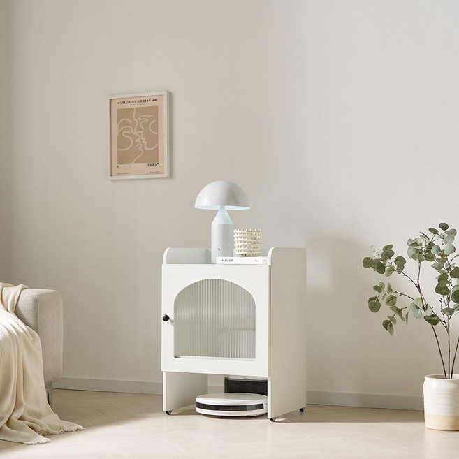 이정가구 로봇청소기 DIY 수납장, 화이트