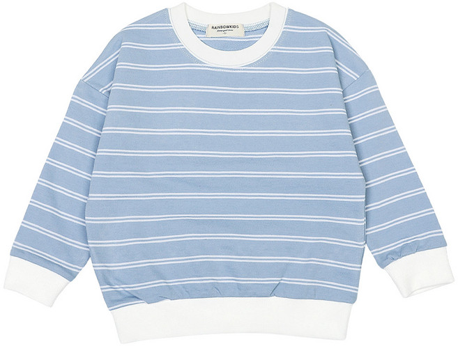 레인보우키즈 아동용 세인트 스트라이프 맨투맨