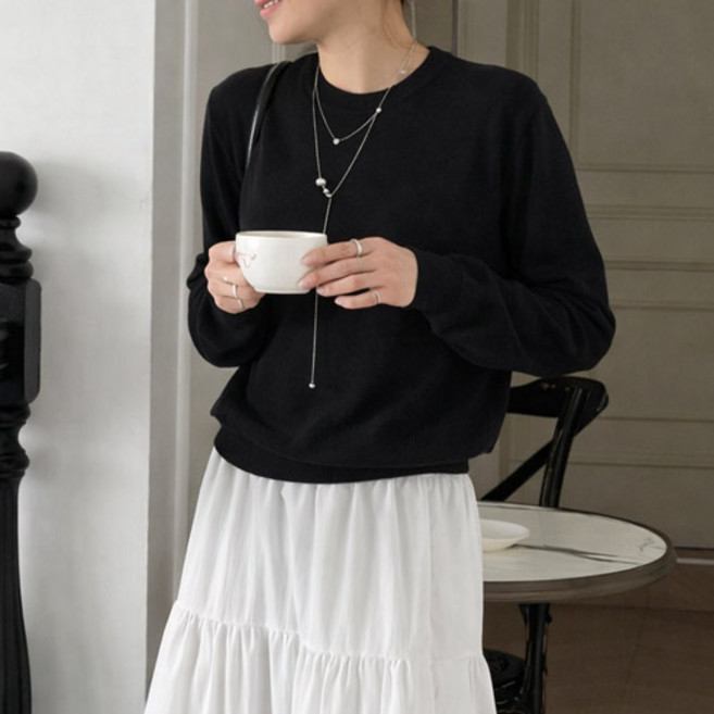 난닝구닷컴 여성용 브오드 라운드 니트