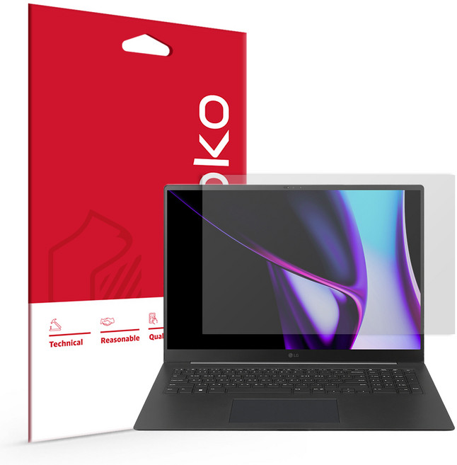 스코코 LG그램 프로 17Z90SP 17ZD90SP 지문방지 저반사 액정보호필름 세트, 1세트