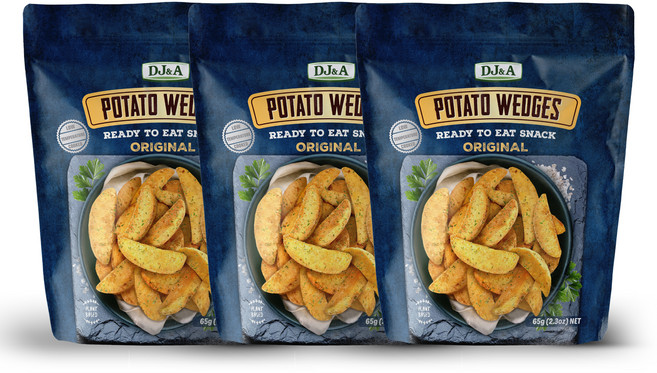 디제이앤에이 포테이토 웨지 오리지날, 65g, 3개