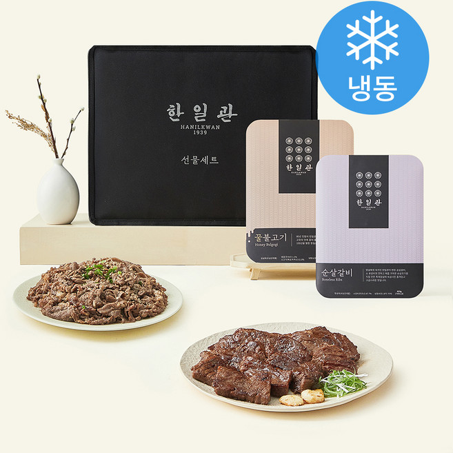 한일관 꿀불고기 500g 3p + 순살갈비 400g 3p (냉동), 1세트