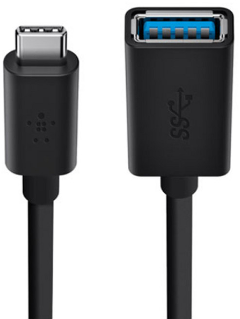 belkin 貝爾金 3.0 USB-C to USB-A適配器, F2CU036btBLK, 1條