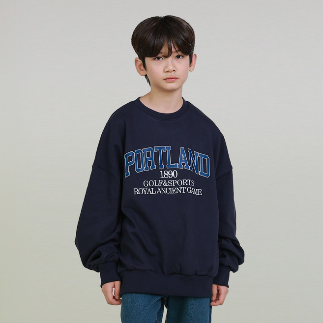 제니 아동용 오버핏 포틀랜드 맨투맨 JN1073M