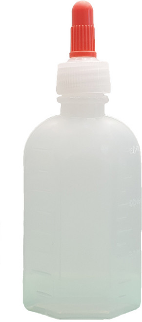 신도공업 일회용 PE 약병 긴 뚜껑 60ml, 100개