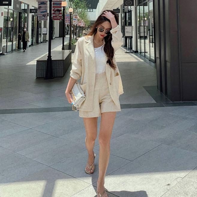 난닝구 프마코 린넨 자켓 + 팬츠 세트