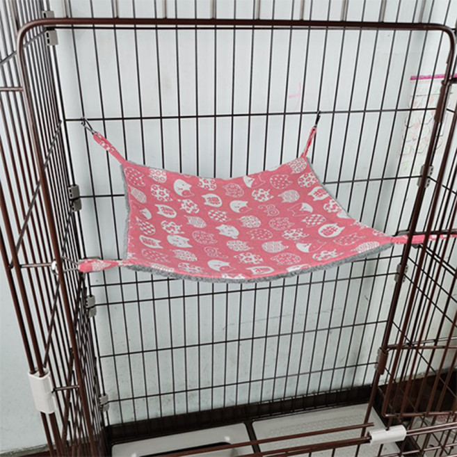 더플로우컴퍼니 편하게 쉬기 좋은 하늘다람쥐 해먹 S, 1층 핑크캣, 1개