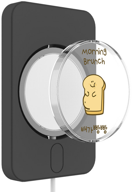 아스카코리아 모닝브런치 아머 맥세이프 투명 케이스, 배가빵빵, 1개