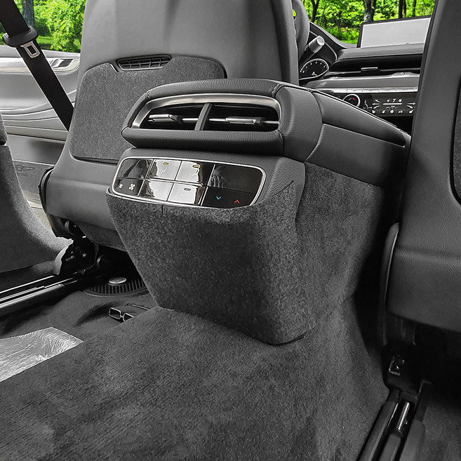 인스톨 제네시스 디올뉴 G80 3세대 펠트 콘솔 후면커버, 1세트