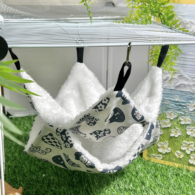 요런개 폭신 포근 소동물 해먹 은신처 L, 02 화이트 캣, 1개